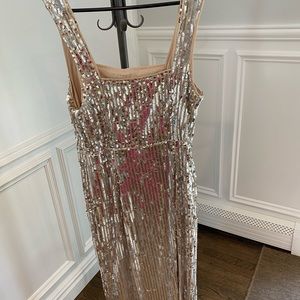 Mumu gold sequin dress